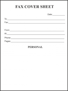 Why is Printable Personal Fax Cover Sheet Important?