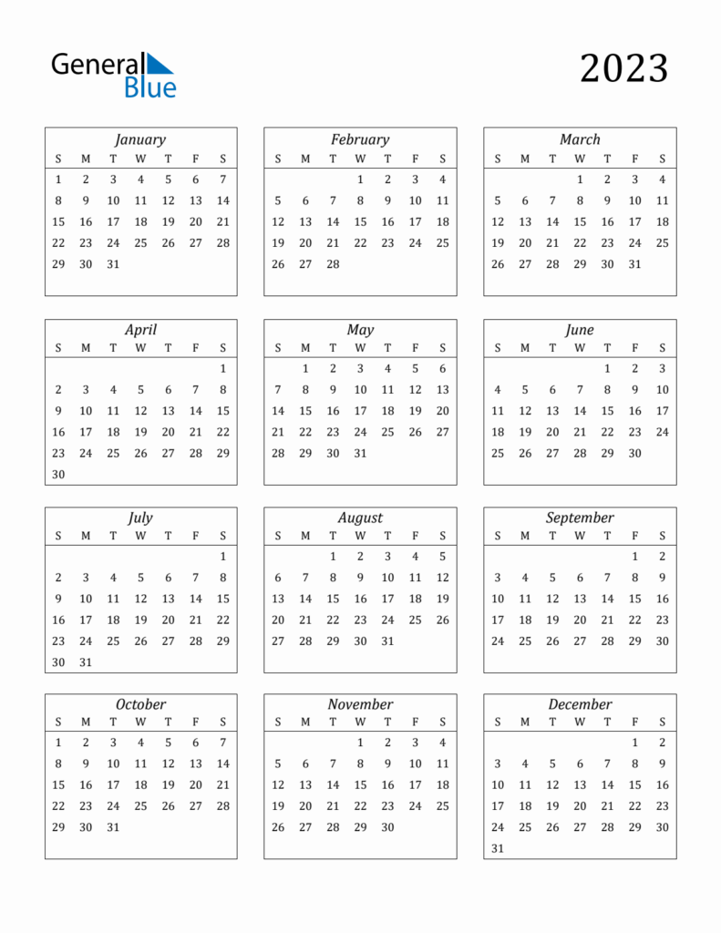Malaysia 2023 Printable Calendar