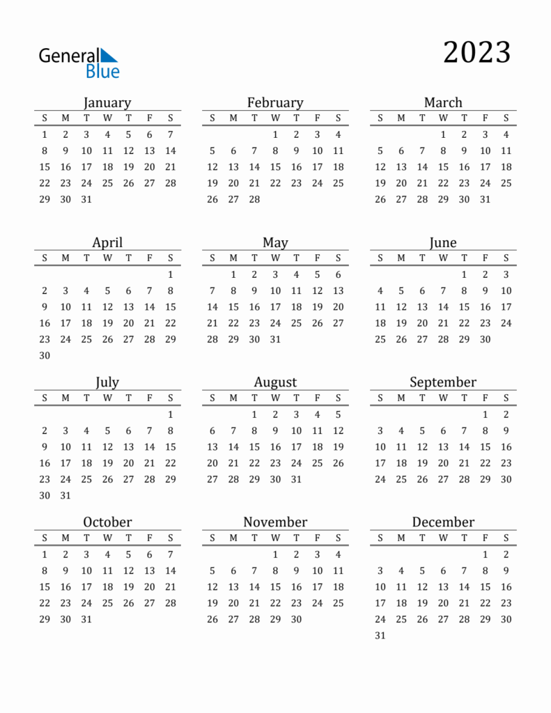 Printable Calendar 2023 with Malaysia Holidays