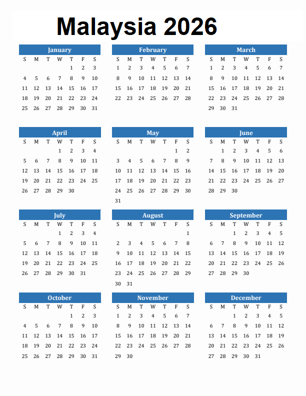 Public Holidays In Malaysia 2026